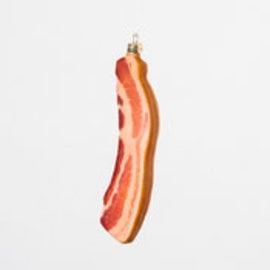 One Hundred 80 Degrees One Hundred 80 Degrees Ornament Bacon Glittered 5.5 inches CLOSEOUT/NO RETURN