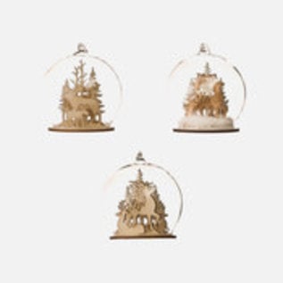 One Hundred 80 Degrees One Hundred 80 Degrees Ornament Deer or Moose Dome Assorted SOLD INDIVIDUALLY