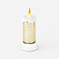 One Hundred 80 Degrees One Hundred 80 Degrees Candle Gold Swirling Glitter 10" CLOSEOUT/NO RETURN