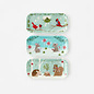 One Hundred 80 Degrees One Hundred 80 Degrees Snowman "Paper" Melamine Tray Assorted  SOLD INDIVIDUALLY