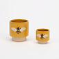 One Hundred 80 Degrees One Hundred 80 Degrees  Bee Pot Stoneware 2.75" 3.75" SOLD INDIVIDUALLY