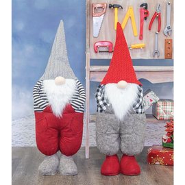 Hanna's Handiworks Plaid Stripe Pocket Gnome Stander Assorted CLOSEOUT/NO RETURN