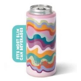 Swig Swig Skinny Can Cooler 12 oz Sand Art