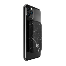 Fashionit Fashionit STICK Wireless Power Bank That Sticks  Black Marble