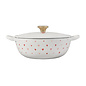 Le Creuset Le Creuset L'Amour Collection Soup Pot White with Gold Knob 2.75qt