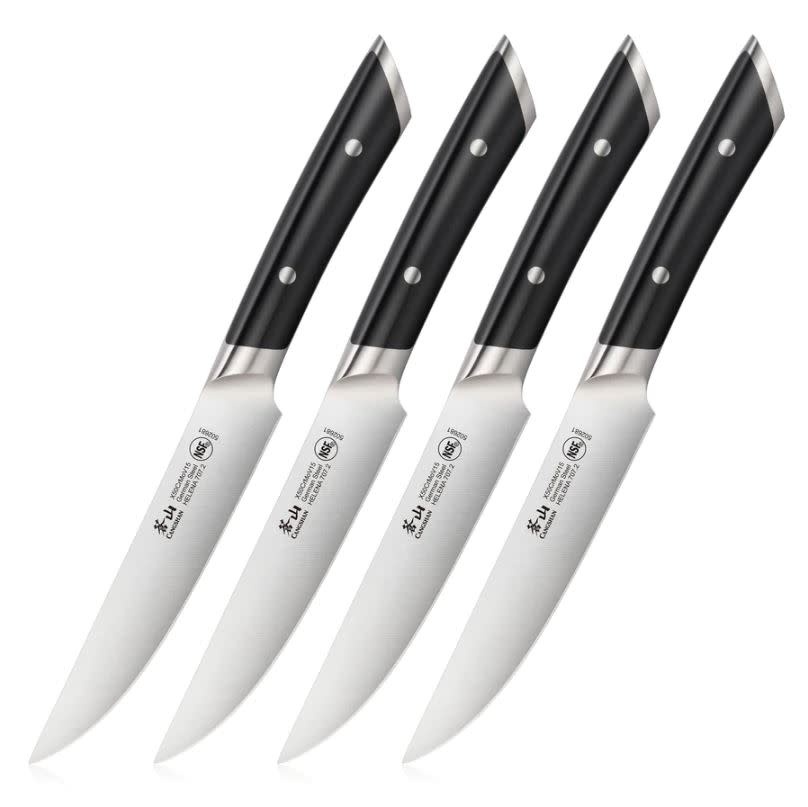 Cangshan Helena 4 Piece Fine Edge Steak Knife Set Black Murphy's