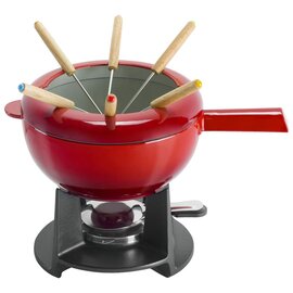 Zwilling J.A. Henckels Zwilling Fondue Set with 6 Forks Cherry