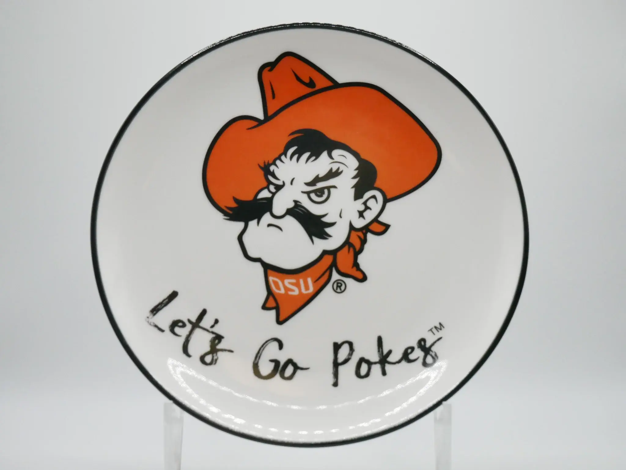 Valiant Gifts Oklahoma State Cowboys Ceramic Trinket Tray