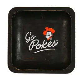 Valiant Gifts Valiant Gifts Oklahoma State Spirit Wooden Square Trinket Tray