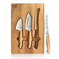 Cangshan Cangshan Oliv Cheese 3 piece Knife Set with Acacia Board