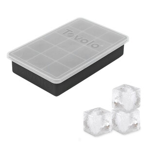 Tovolo Perfect Cube Ice Tray with Lid Charcoal
