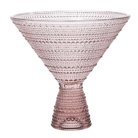 D&V Jupiter Pink Martini Glass 11.5 oz