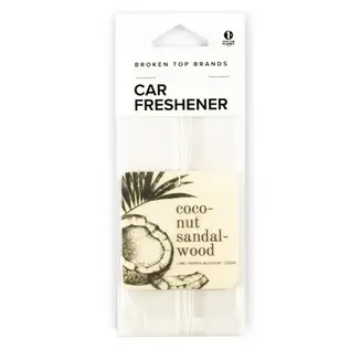 Broken Top Candles Broken Top Car Freshener Coconut Sandalwood