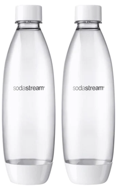 SodaStream Duo Starter Kit 2 Bottles White - Glasswells