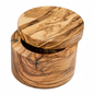 Lipper Lipper Salt Box with Swivel Cover Olive Wood