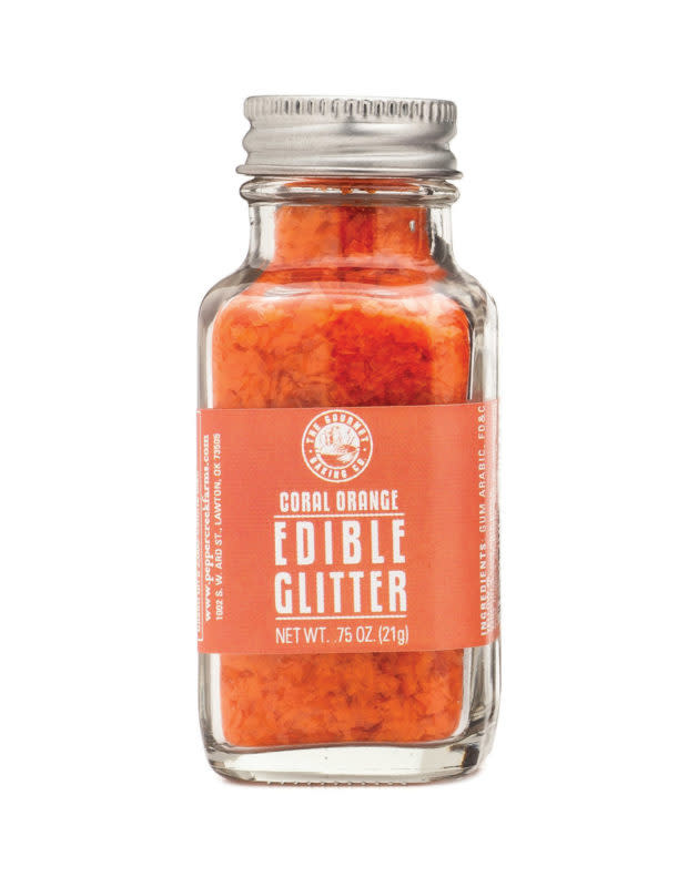 Pepper Creek Farms Coral Orange Edible Glitter Murphy's Department Store