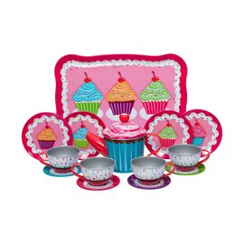 Schylling Schylling Cupcake Tin Tea Set