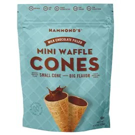 Hammond's Candies Hammond's Mini Waffle Cones Milk Chocolate