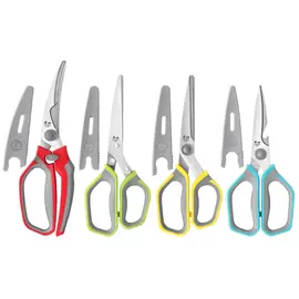 Cangshan Cangshan Muted Colors Heavy Duty Shears 4 pc set with Holders