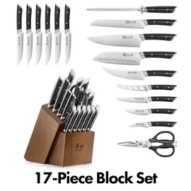 Cangshan Cangshan Helena Black 17 pc Acacia Knife Block Set