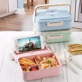 MD9  Jieyang Xinghao Stainless Steel Factory Murphy's Direct  3 Compartment Lunch Box with Spoon
