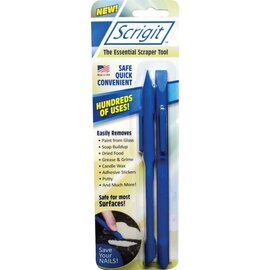 Harold Import Company Inc. HIC Scrigit Essential Scraper Tool set of 2 blue