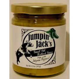Deep Fork Foods Jumpin' Jack's Sweet Hot Mustard Sauce with Jalapeno Peppers 8.5oz