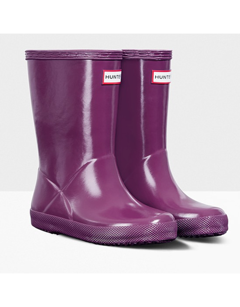hunter boots violet gloss
