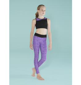 BLOCH OP-ART PRINTED LEGGINGS AND CROP TOP