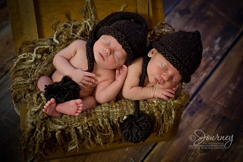 brown newborn hat