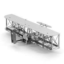 metal earth wright brothers airplane