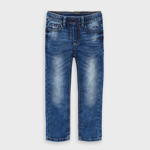 soft denim trousers