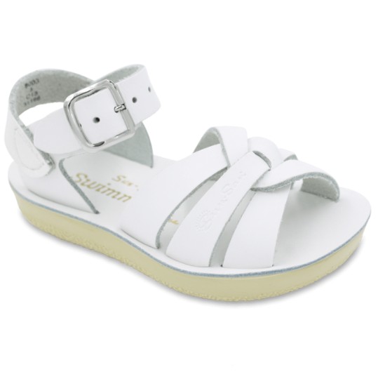 white salt water sandals womens
