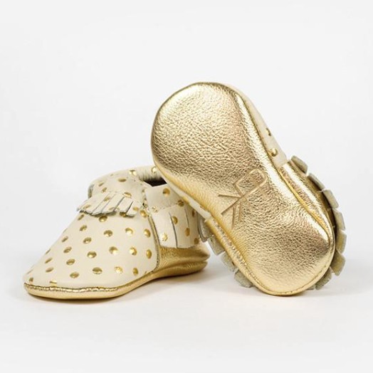 freshly picked gold moccasins