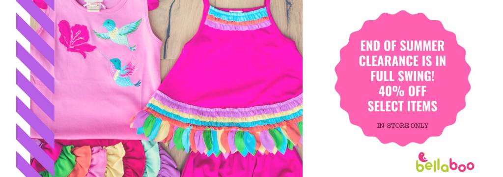 Happening Now - 40% OFF SUMMER ITEMS AT BELLABOO