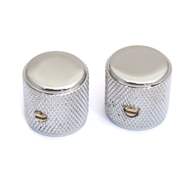 Fender Chrome Vintage Telecaster Dome Knobs 2 Fender Chrome Vintage Telecaster Dome Knobs 2