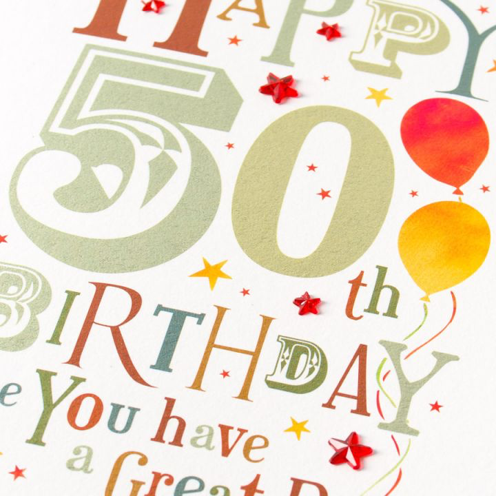 PAPYRUS® Birthday Card Happy 50th Birthday - Digs N Gifts