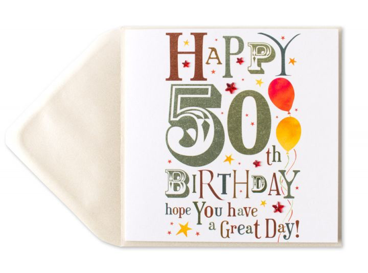 PAPYRUS® Birthday Card Happy 50th Birthday - Digs N Gifts