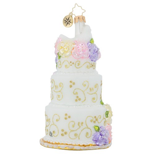 Christopher Radko Newlywed Sweets Bridal Christmas Ornament