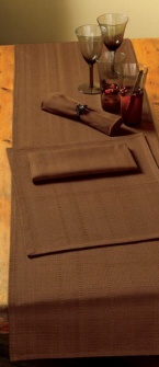 TAG Chocolate Marseille Table Runner 90"