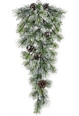 Sullivan Snow Pine Wall Swag 28"