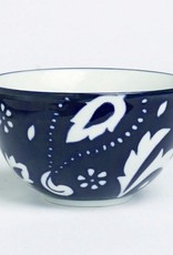 TAG Set of 4 Indigo Blue and White Paisley Bowls
