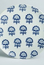 TAG Set of 4 Indigo Blue and White Floral Lunch Plates
