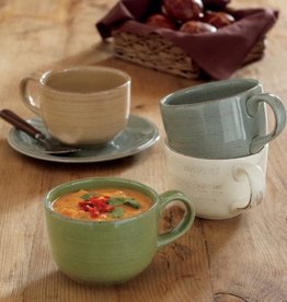 TAG Set of 2 Market Soup/Latte Mugs in Tan