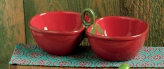 TAG Cherries Double Dip Bowls