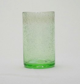 TAG Set of 5 Green Bubble Glass Tumblers