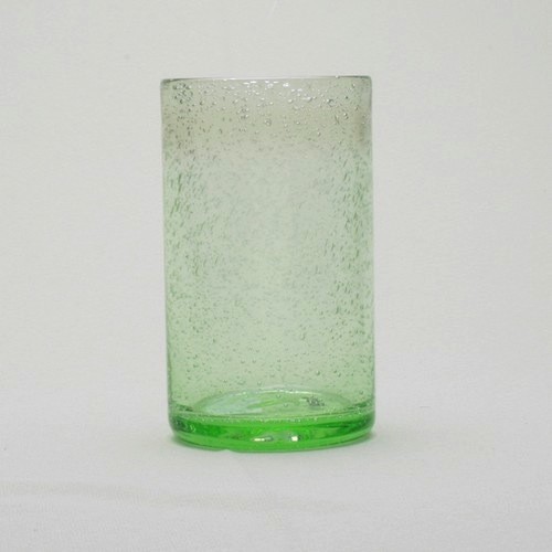 TAG Set of 5 Green Bubble Glass Tumblers
