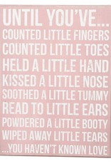 Primatives by Kathy Little Fingers Pink Box Sign