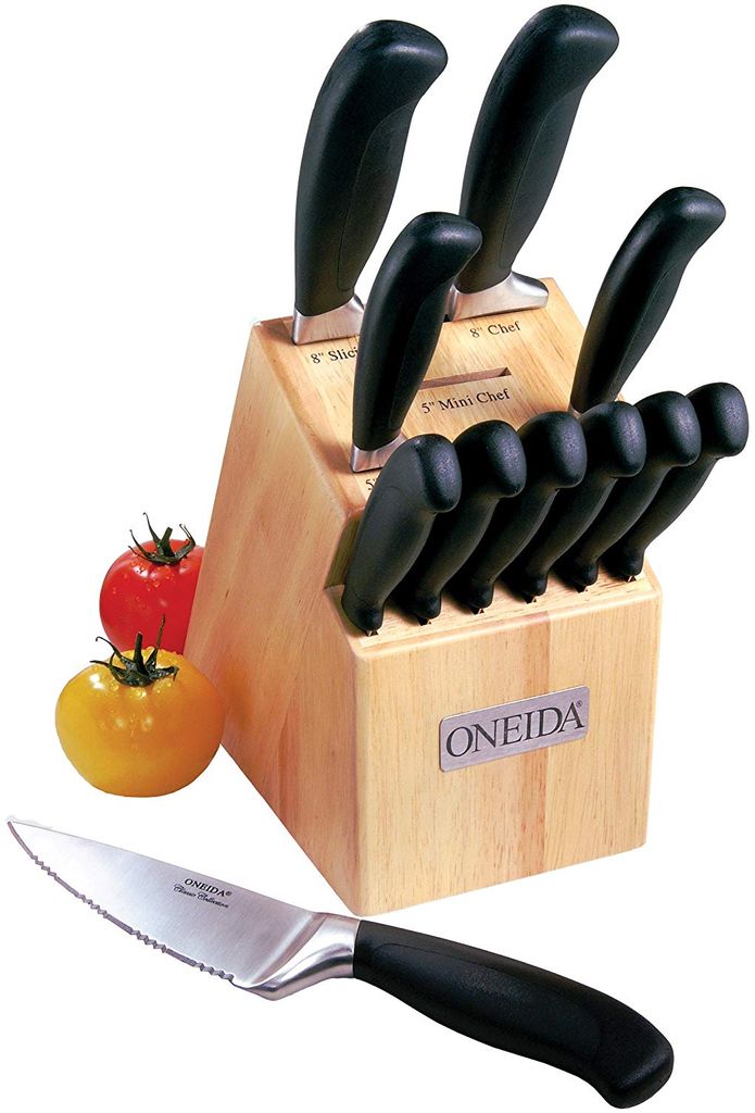 Oneida 12-Piece Soft Touch Classic Knife Set with Block - Davis Designs