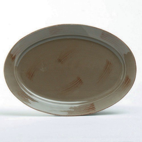 TAG Sonoma Warm Gray 17" Oval Platter